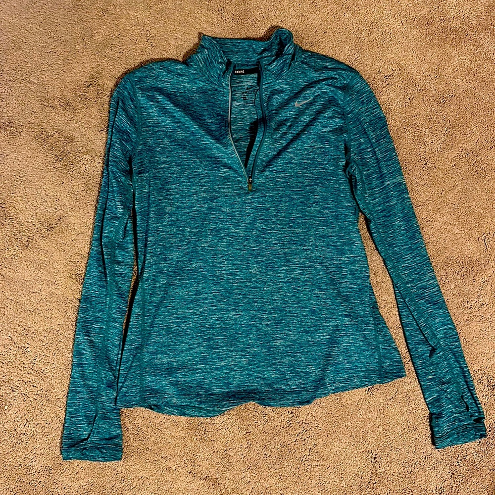 Nike Dri-Fit Long Sleeve Shirt - Teal